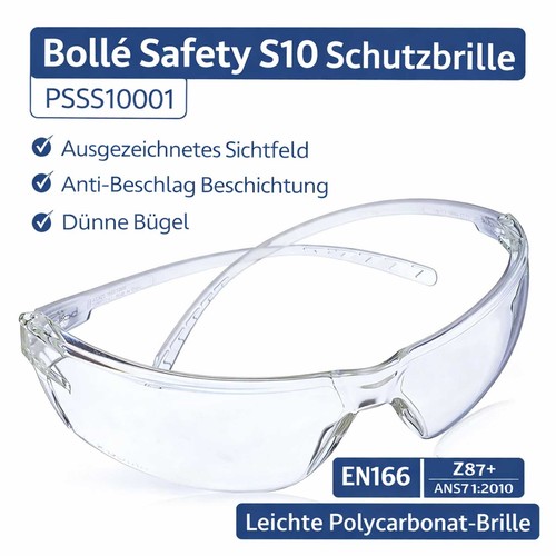 Bollé schutzbrille s10 klar - bollé,