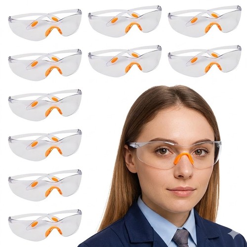 10x schutzbrille transparent - 10x,